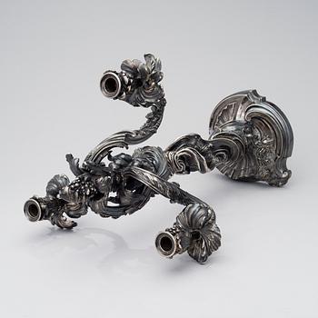 A CANDELABRUM BY EUGÈNE HAZART, signed Eug. Hazart, Paris, the late 19th century.