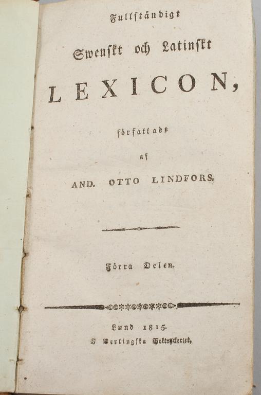 BÖCKER, 6 st, bl a "Les epreuves du sentiment...", 1700- och 1800-tal.