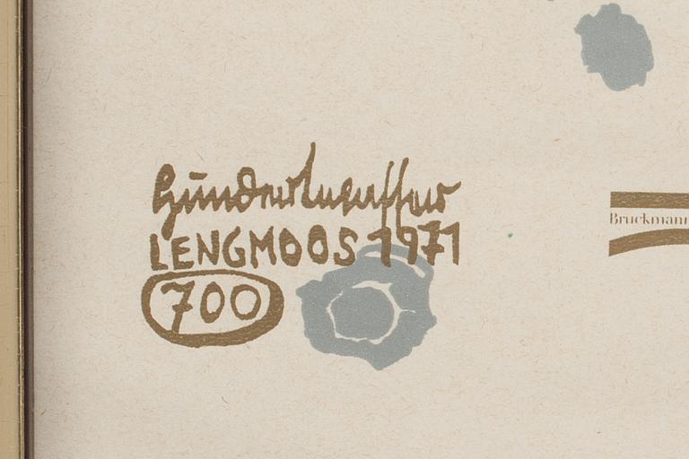 FRIEDENSREICH HUNDERTWASSER, efter, affisch, 1972.