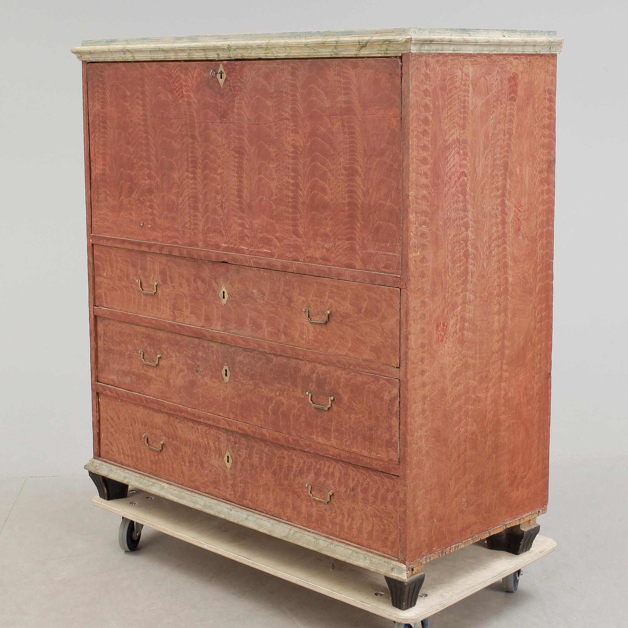 CHIFFONJE, allmoge, Hälsingland, 1800-tal.