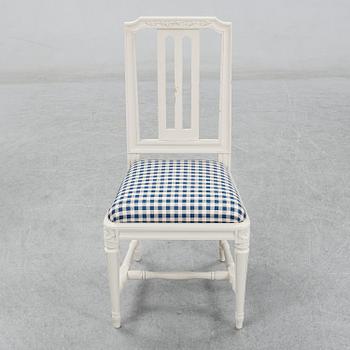 A set of ten 'Odenslunda' IKEA chairs.