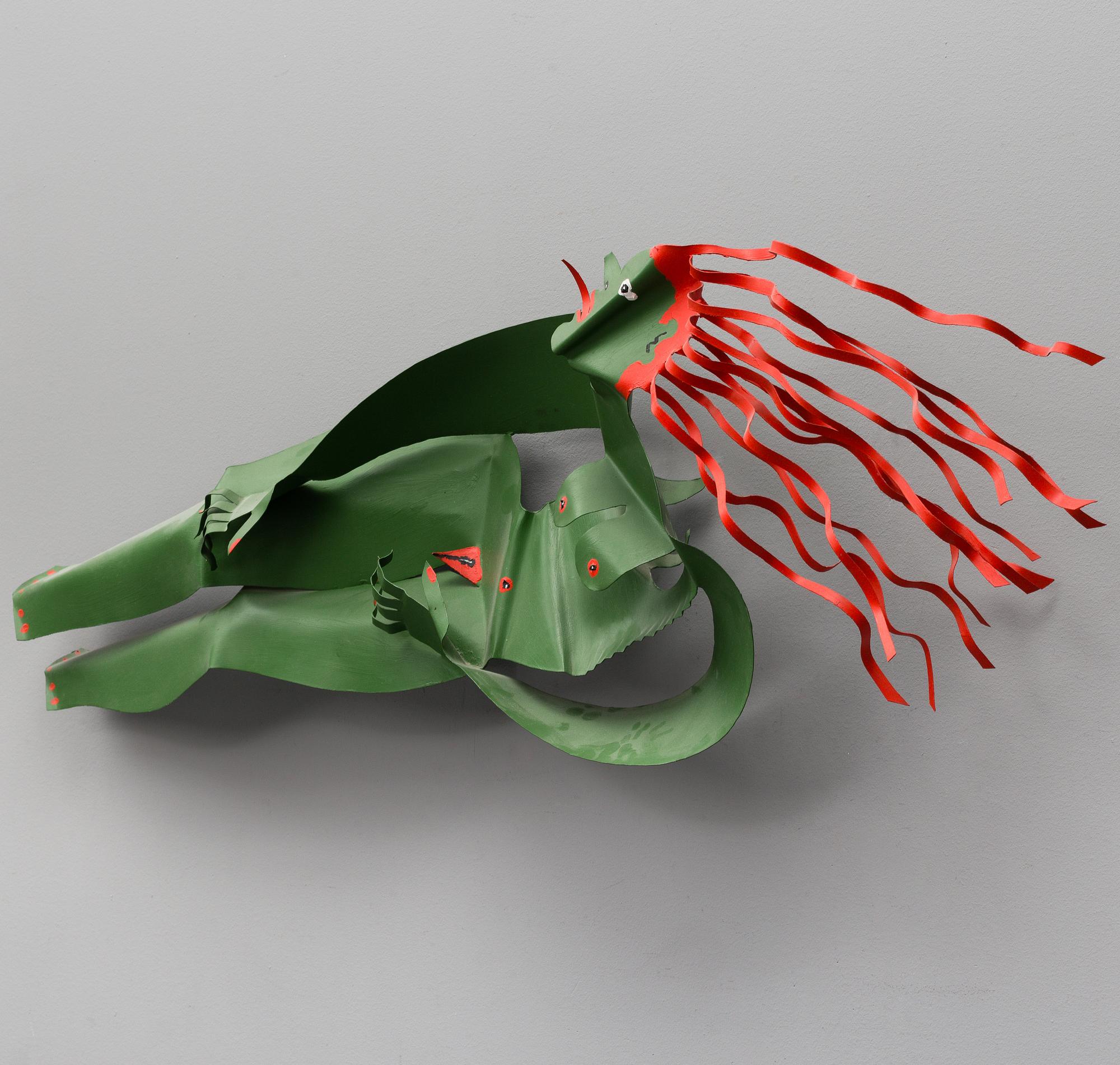 TIMO SOLIN, skulptur, målad plåt, signerad Timo Solin och daterad -92.