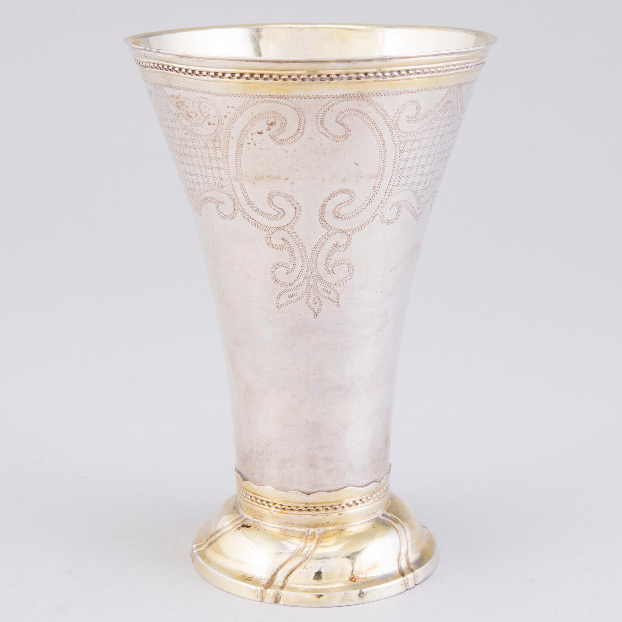 BÄGARE, silver, Stephan Westerstråle, Stockholm 1794.