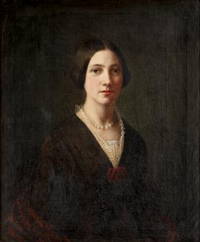 SOPHIE ADLERSPARRE, tillskriven, olja på duk, 1800-tal.