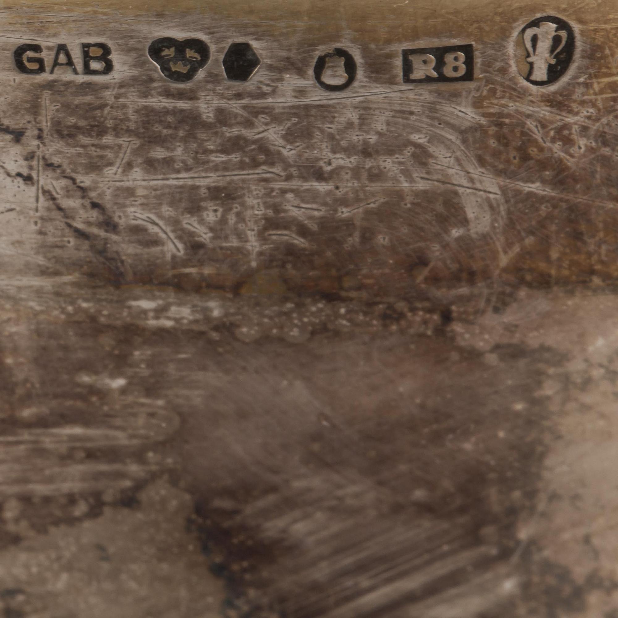 STOP, silver, GAB, Stockholm, 1943, vikt ca 820g.