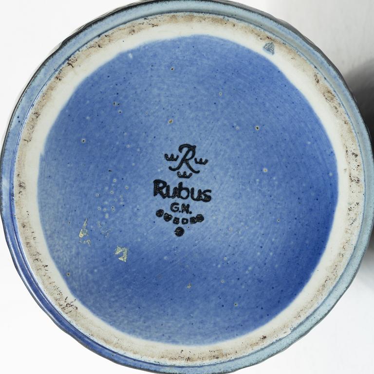 Gunnar Nylund, Vase, stoneware, "Rubus", Rörstrand, 1960s.