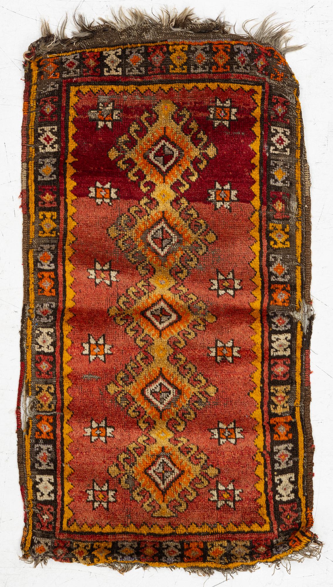 An Antique Anatolian Pillow, possibly from the Sivas area, c. 118 x 60 cm.