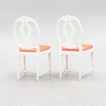 Chairs, 8 pcs, Gustavian style, "Swedish model", 20th century.