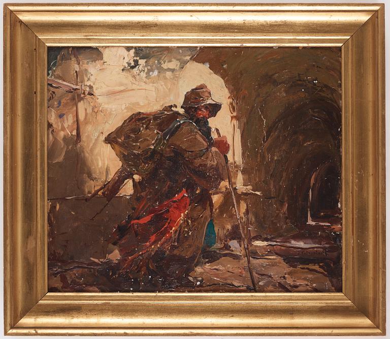 Stepan Feodorovich Kolesnikov, Old man with a cane.