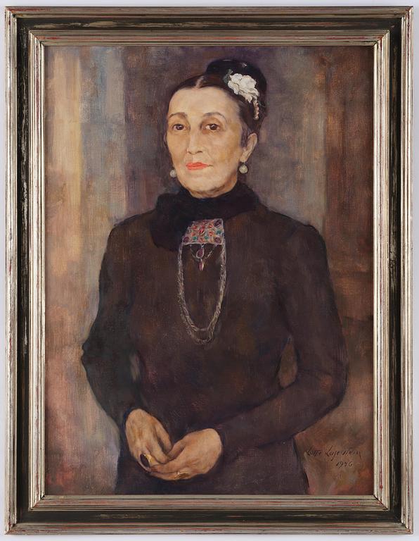 Lotte Laserstein, Lady in black dress.