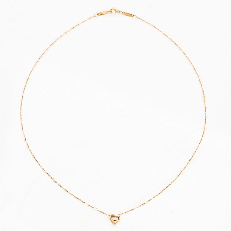 Tiffany & Co, Elsa Peretti, halsband, "Open Heart", 18K guld.