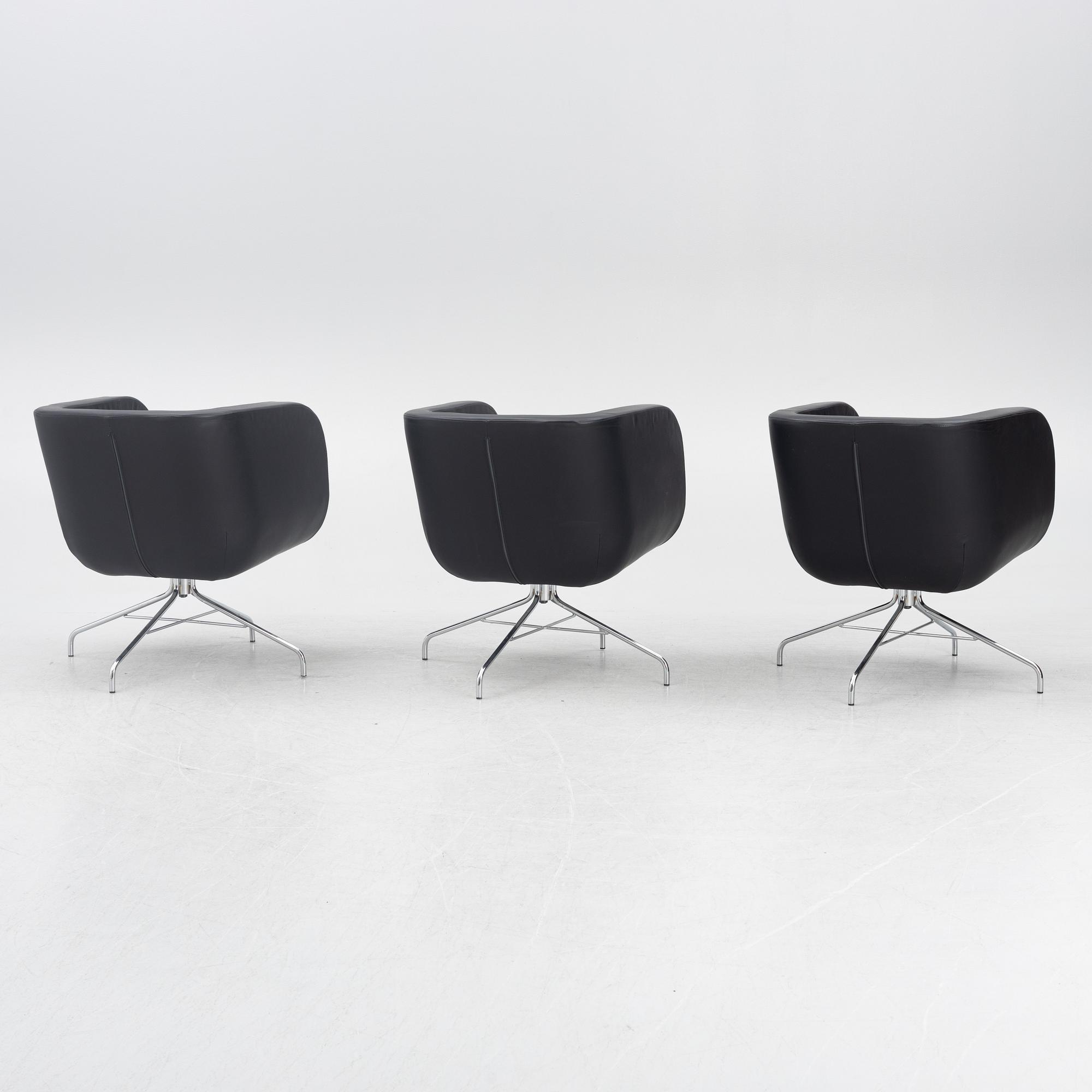 Alexander Lervik, fåtöljer, 3 st, modell F271, Scandiform.