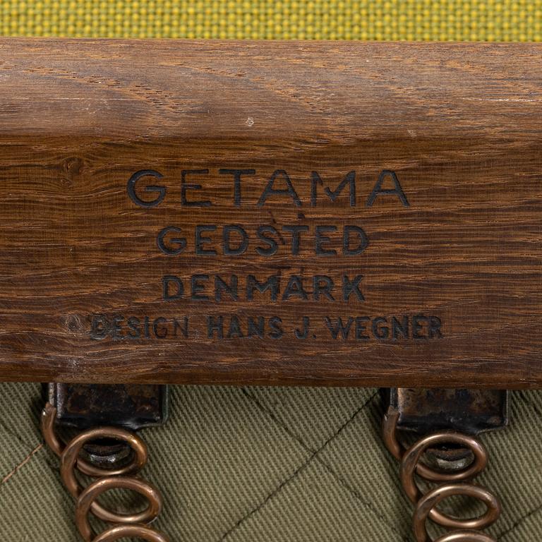 A GE-290A lounge chair by Hans J Wegner, for Getama, designed 1953.