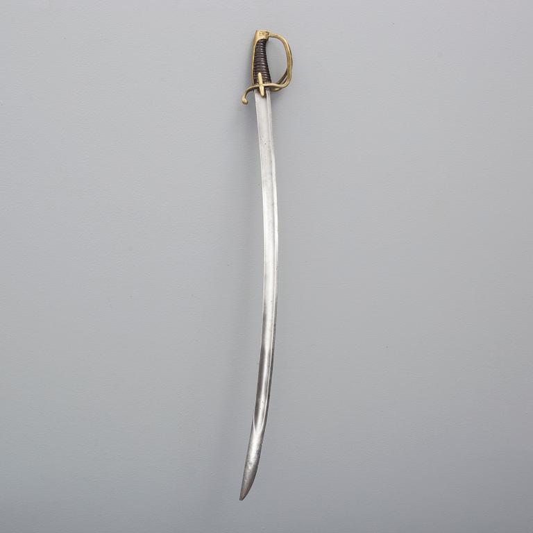 An early 19th century cavalry saber.