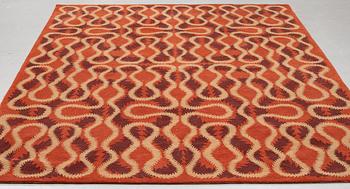 A CARPET, "Squiggle Orange", Vivienne Westwood för  The Rug Company, ca 275 x 187 cm.