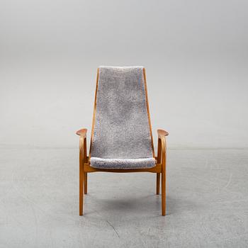 Yngve Ekström, a teak and oak 'Lamino' easy chair, Swedese.