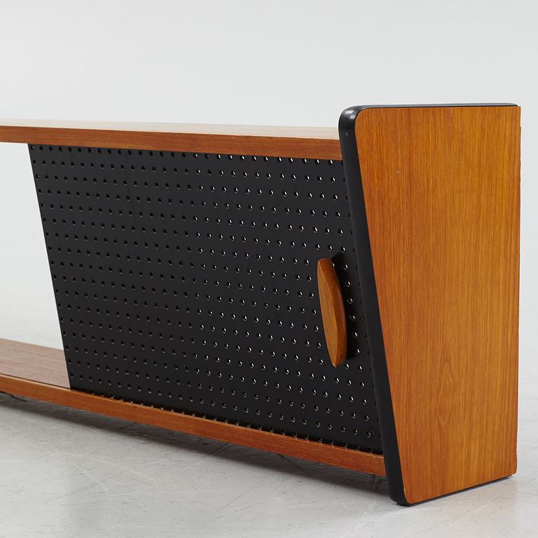 A teak-veneered bookcase, 1960's.