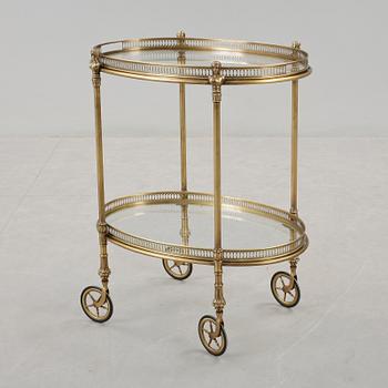 SERVERINGSVAGN, mässing, 1900-tal.