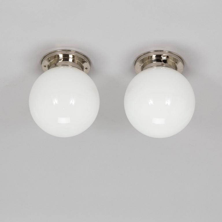 A pair of  1930s '80139' ceiling lights for Idman.