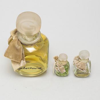 CABOCHARD, factices, three perfumebottles.