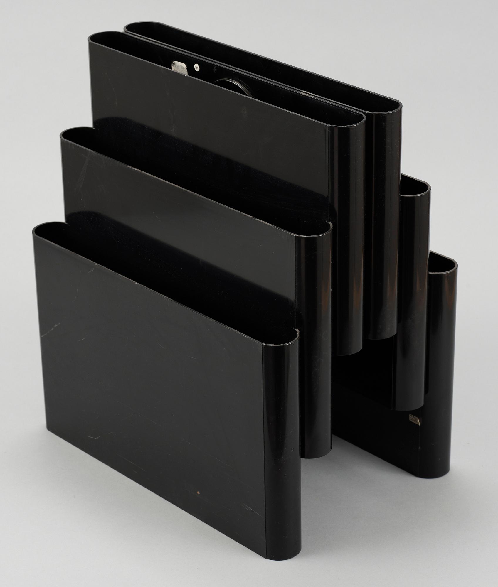 TIDNINGSSTÄLL, plast, Giotto Stoppino, Kartell, Italien, 1970-tal.