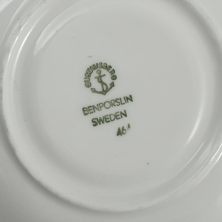 SERVISDELAR, ca 34 delar, porslin, "Blå Blom", Gustavsberg, 1900-talets andra hälft.