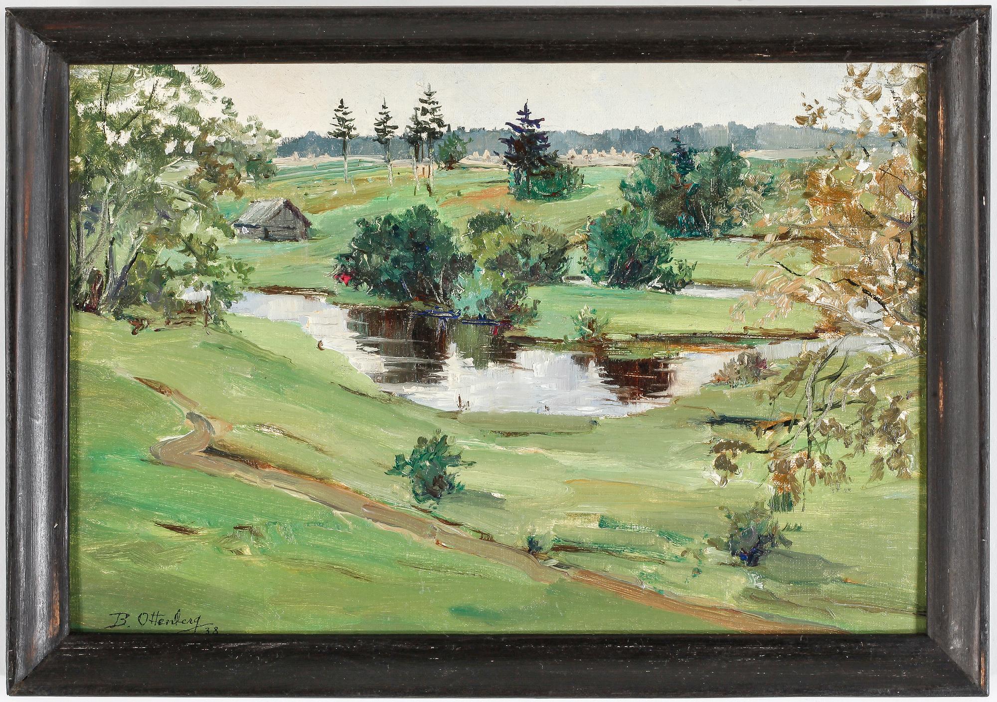 BORIS OTTENBERG, olja på pannå, sign. o. dat. -38.