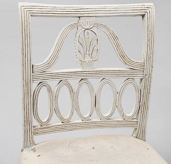 STOLAR, ett par, sengustavianska, Lindome, omkring år 1800.