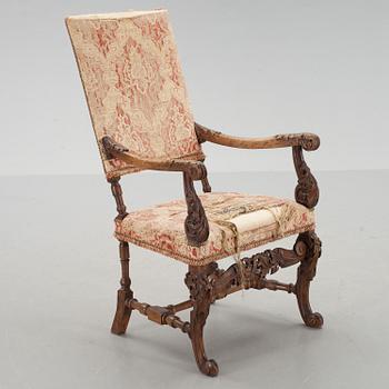 KARMSTOL, Barockstil. 1800-talets slut.