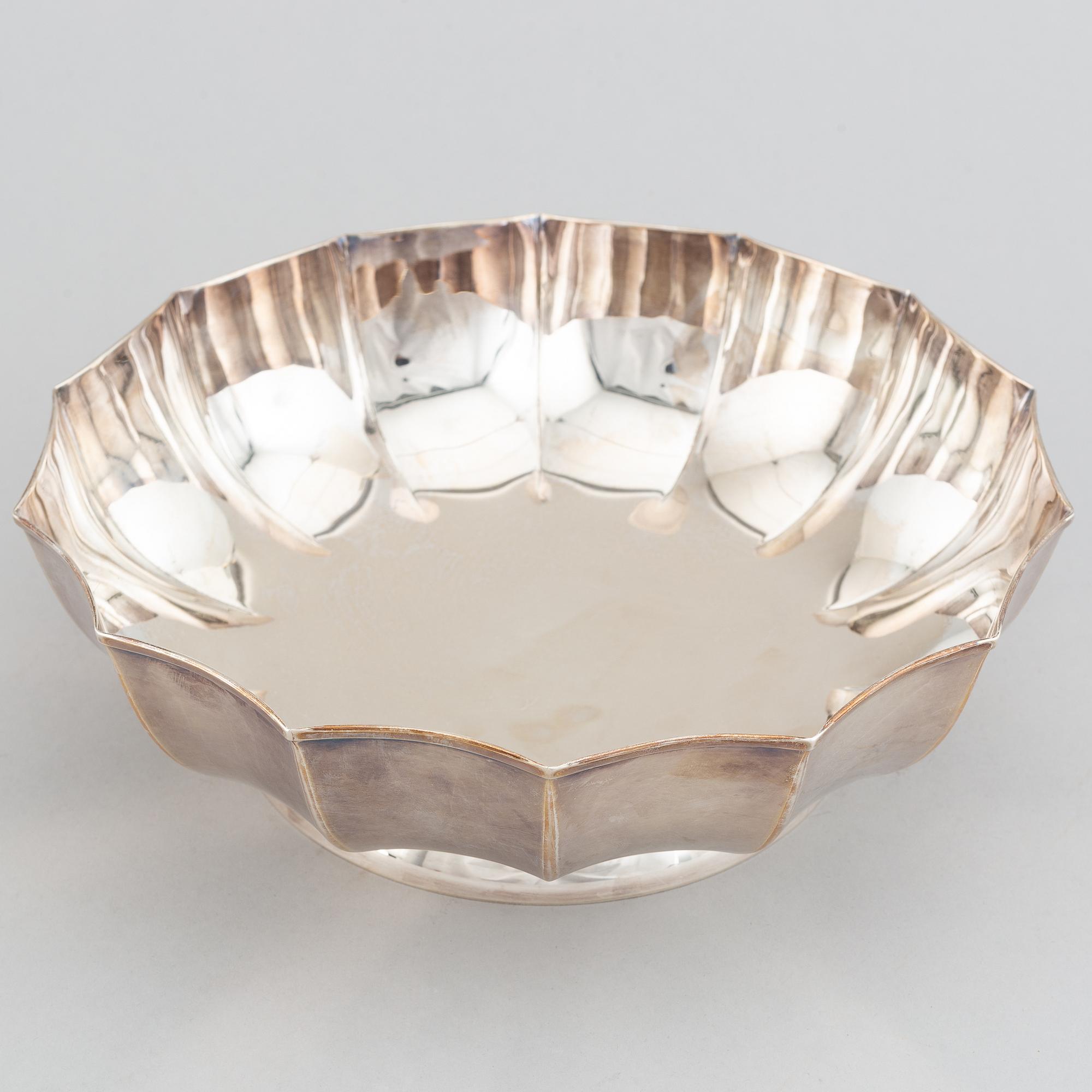 A 20th century silver bowl, swedish import mark.