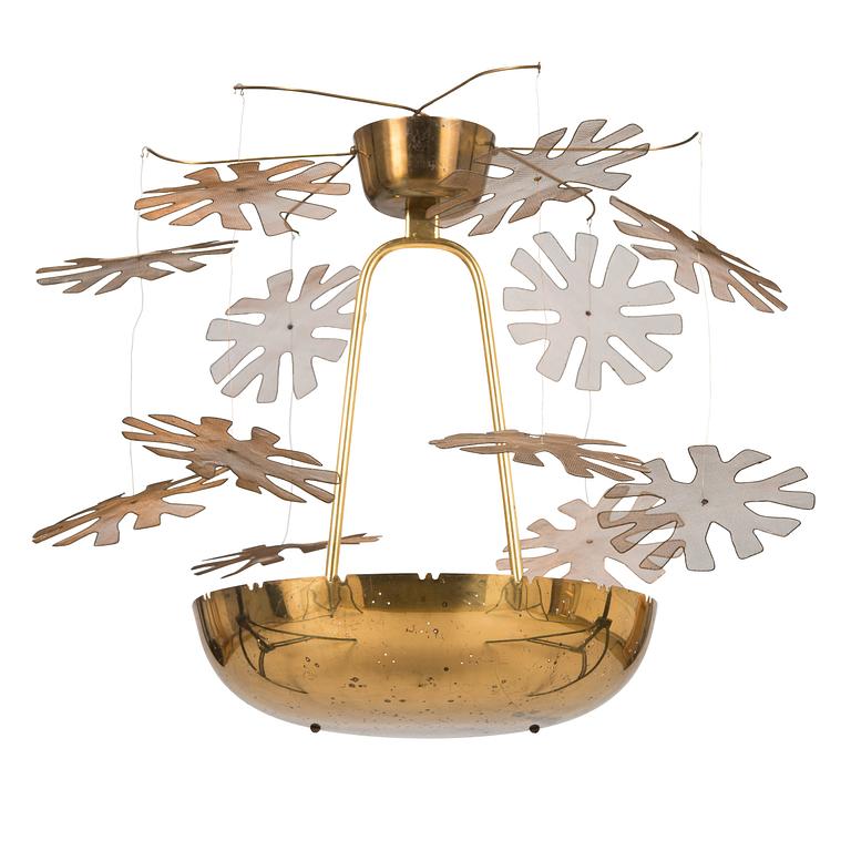 Paavo Tynell, a mid-20th-century 'Snowflake' chandelier for Taito.