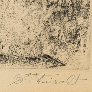 Eduard Wiiralt, etching, signed LX/LX.