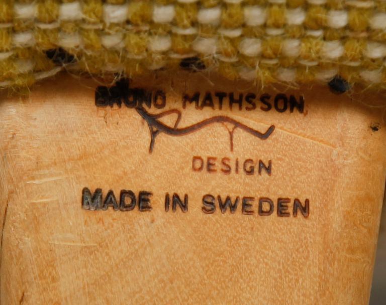 SOFFA,"T 201", Bruno Mathsson, Firma Karl Mathsson, Sverige, tillverkad 1964.