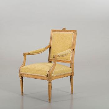 A SWEDISH LATE GUSTAVIAN ARMCHAIR, Lindome around the year 1800.