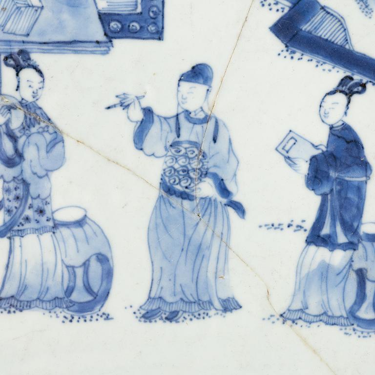 Fat, ett par, porslin. Qingdynastin, Kangxi (1662-1722).