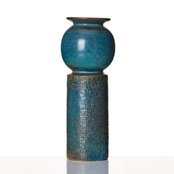 Stig Lindberg, a stoneware vase, Gustavsberg Studio, Sweden, 1964.