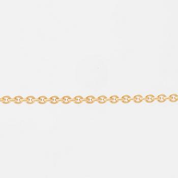 Jacqueline Rabun 18K gold necklace "Cave" set with round brilliant-cut diamonds, for Georg Jensen.
