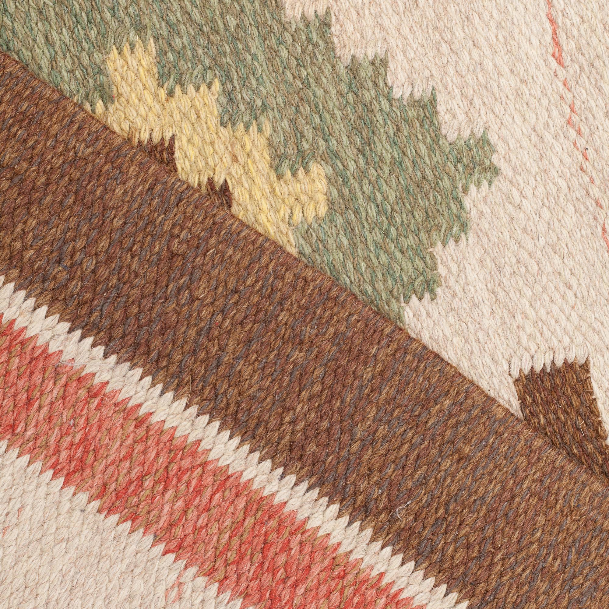 MATTO, flat weave, ca 300,5 x 207,5 cm, Sweden first half of the 20th century.