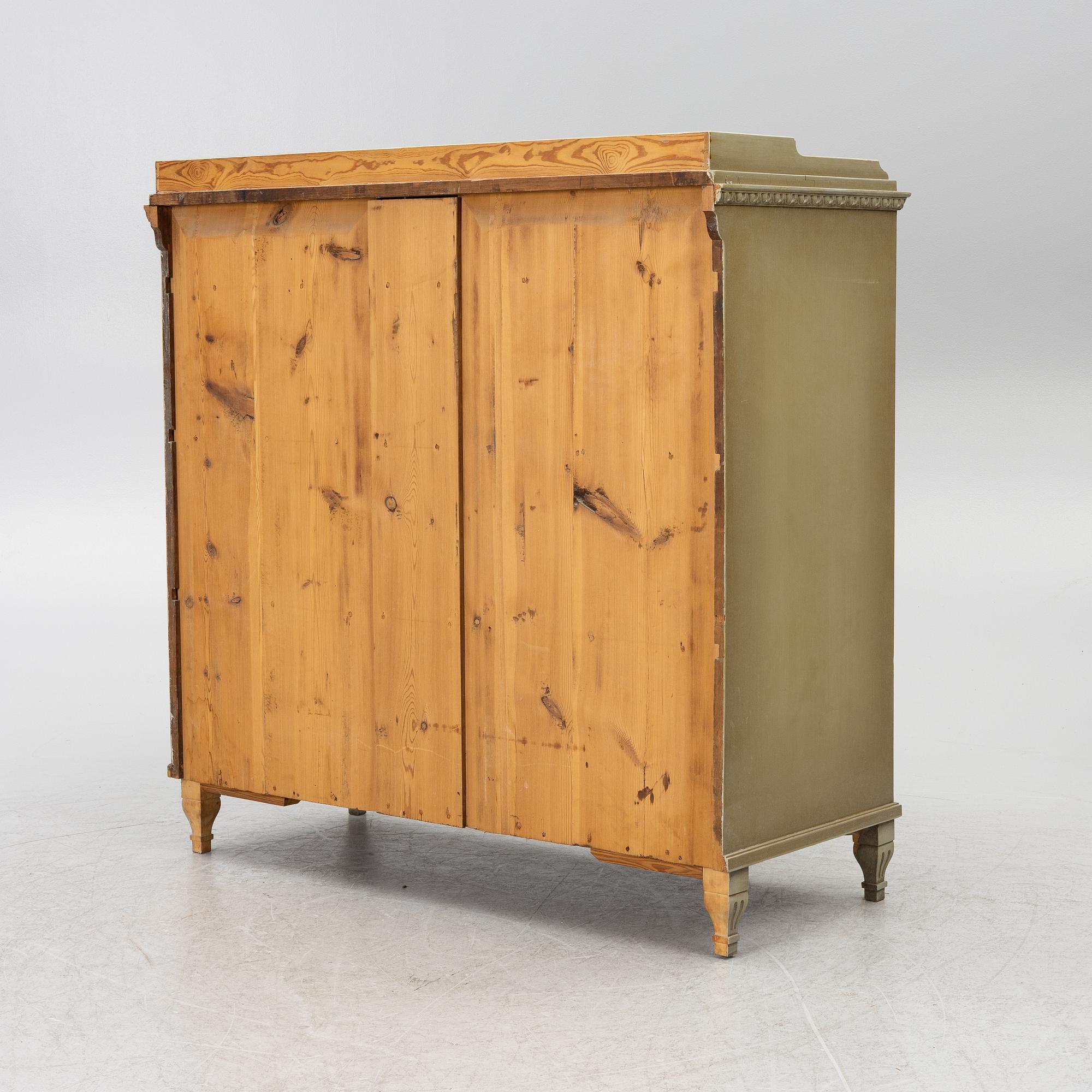 A late-Gustavian sideboard, Sweden, around 1800.