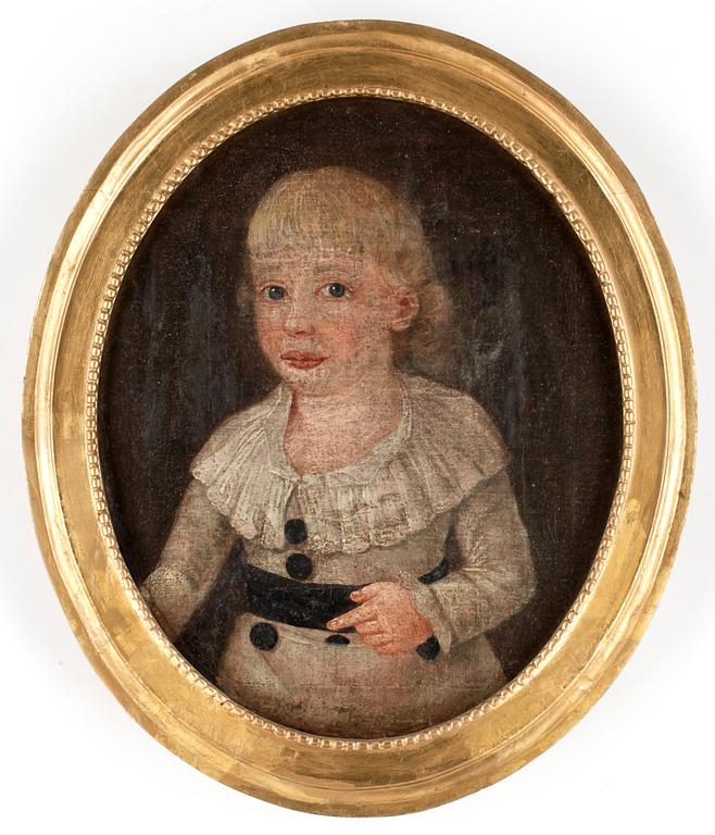 OKÄND KONSTNÄR, olja på duk, omkr 1800.