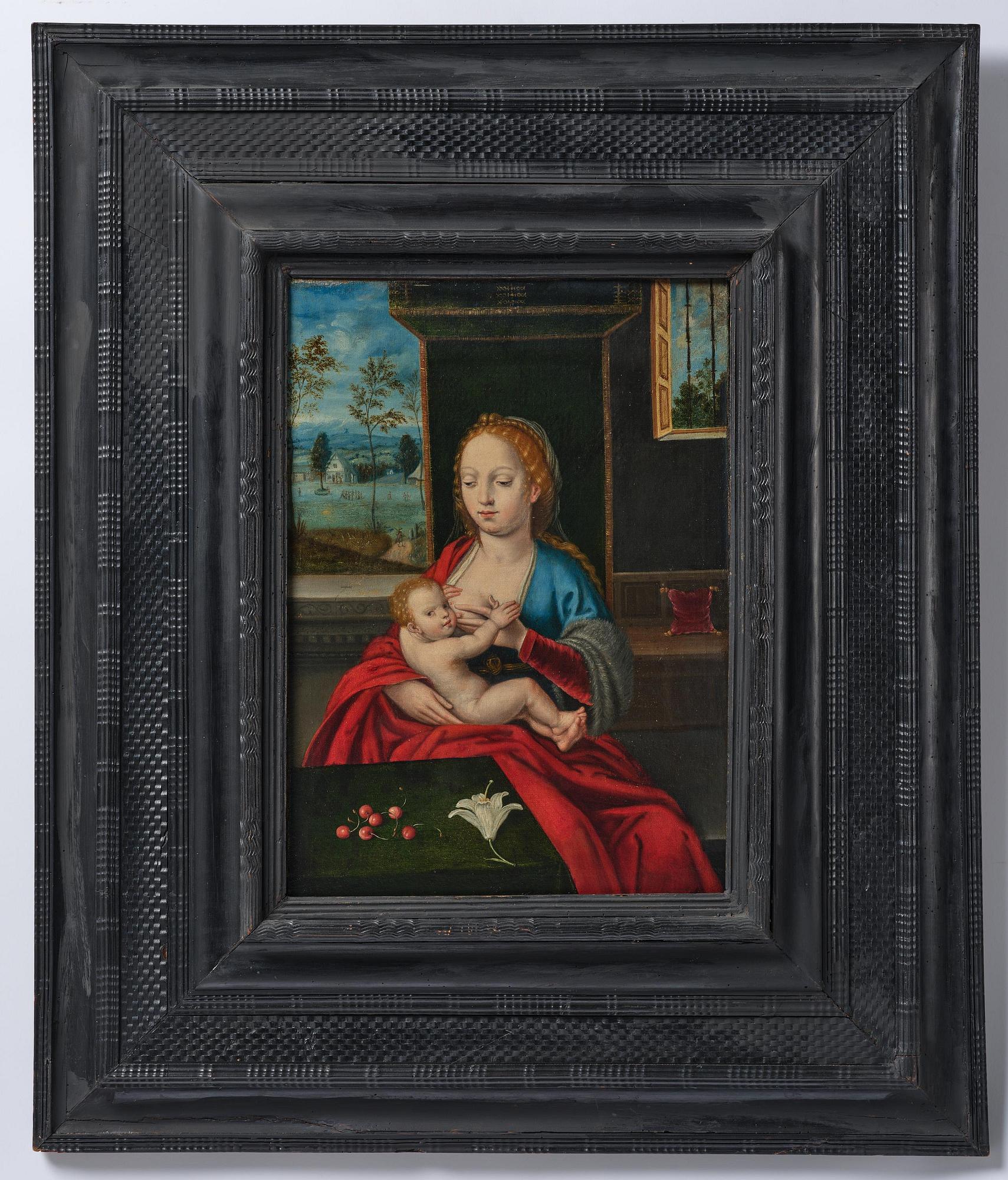 Joos van Cleve, circle of, Maria Lactans, The Nursing Madonna.