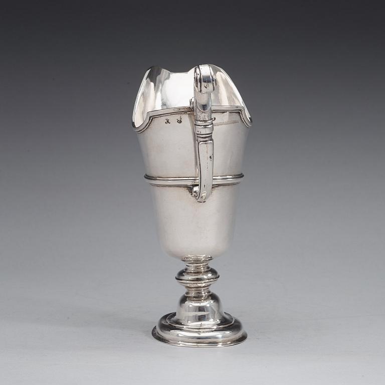 A Swedish 18th century silver ewer, marks of Johan Lund, Stockholm 1722.