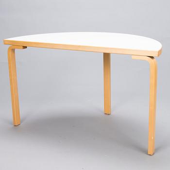 ALVAR AALTO 1990s Half Circle Table 95 by Artek.