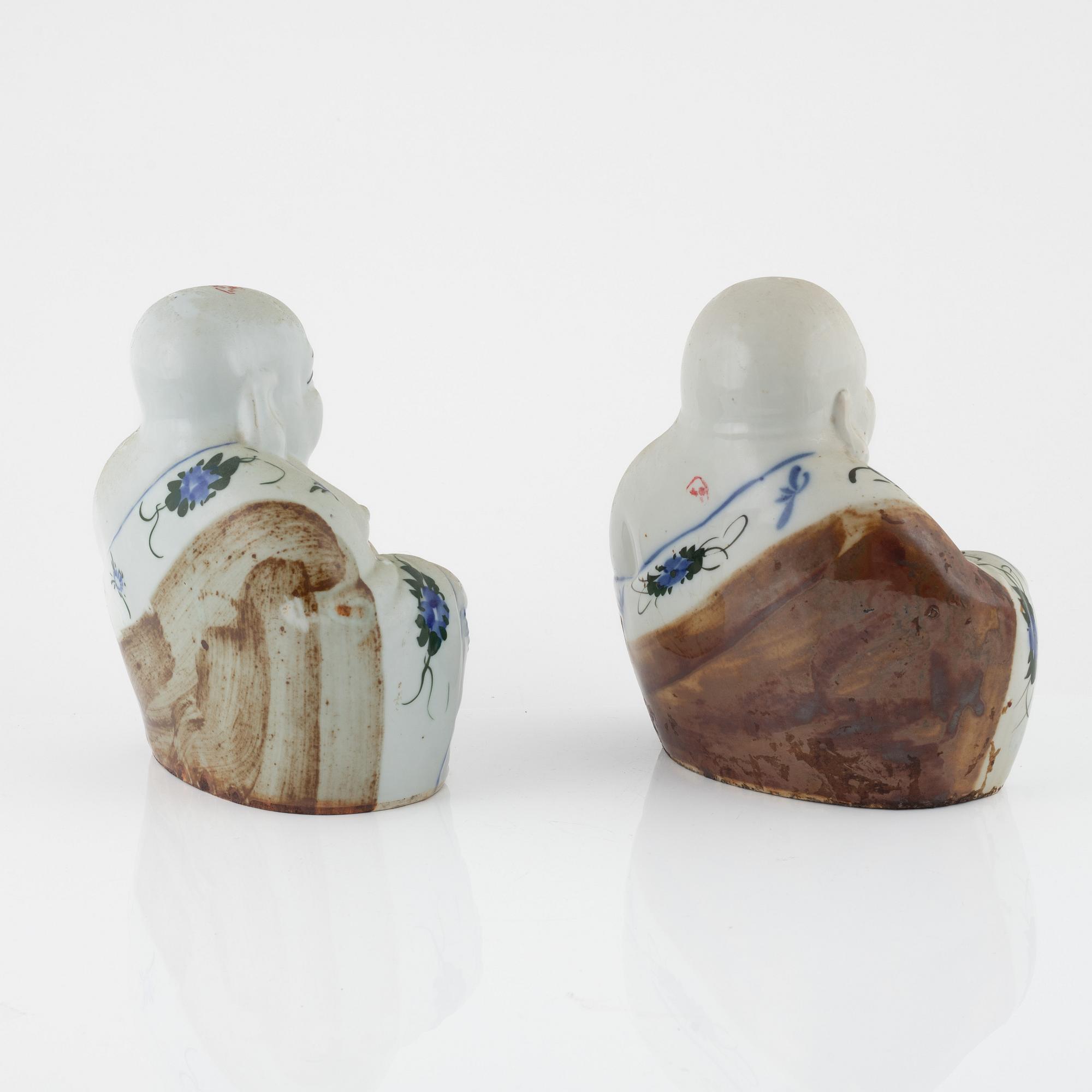Figuriner, ett par, Kina, 1900-tal.
