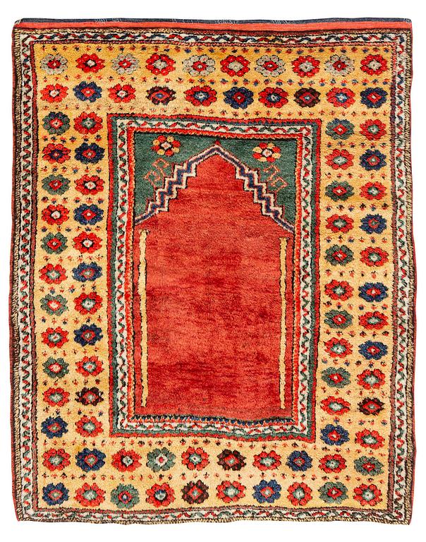A semi-antique Konya Bozkir rug, central Anatolia, c. 156 x 126 cm.