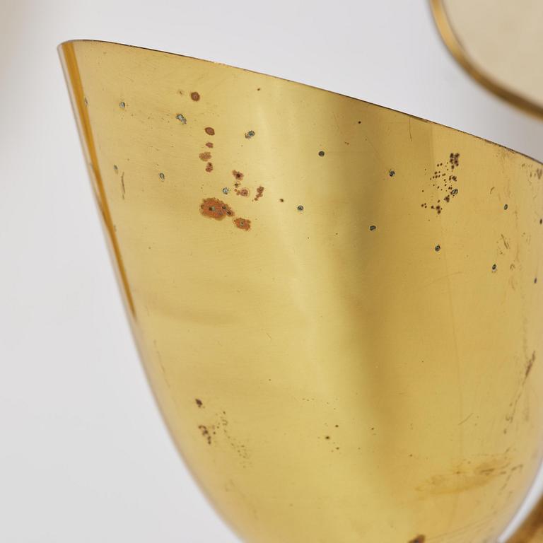 Carl-Axel Acking, a pair of wall lamps model 5029, Bröderna Malmströms Metallvarufabrik, Malmö, 1950s.