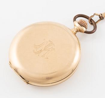 Cyma, pocket watch, hunter, 50 mm.