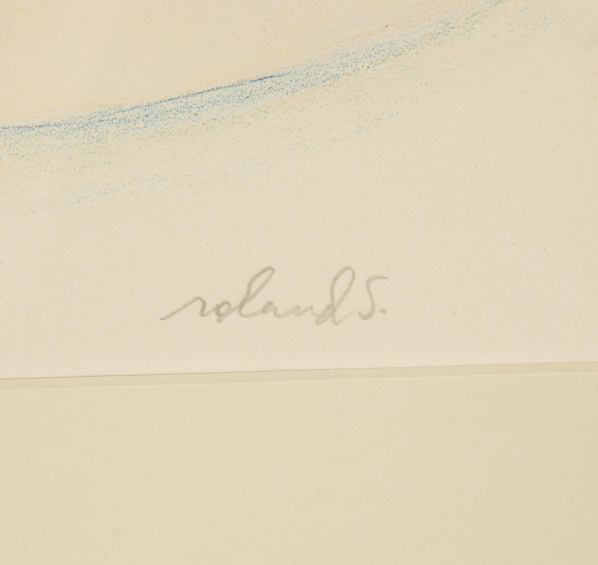 Roland Svensson, färglitografi, signerad och numrerad 10/75.