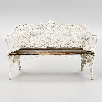 Trädgårdssoffa, Melins Metallgjuteri, Anderstorp, 1900-talets andra hälft.