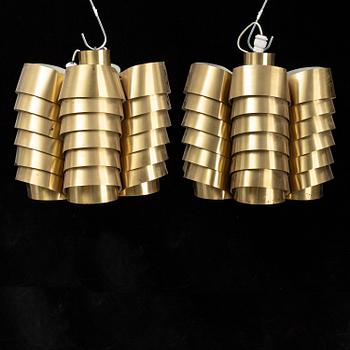 Torsen Orrling, a pair of TN42/m ceiling lights, for Hans-Agne Jakobsson AB, designed 1973.